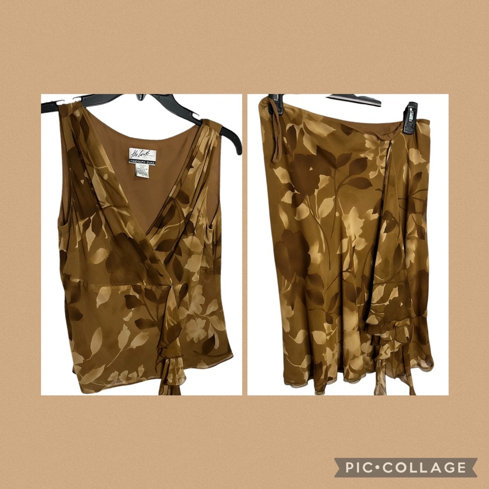 Randolph Duke Silk Skirt Set